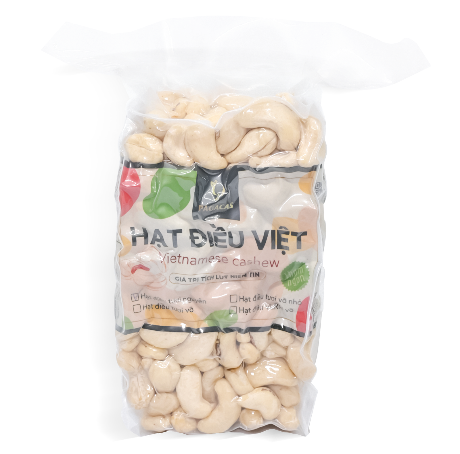 Pagacas Fresh Whole Cashew Nuts – Vacuum Bag 500g Pagacas Fresh Whole Cashew Nuts – Vacuum Bag 500g